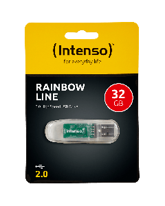 (Intenso) USB Flash drive 32GB Hi-Speed USB 2.0,Rainbow Line,TRANSP. - USB2.0-32GB/Rainbow