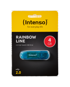 (Intenso) USB Flash drive 4GB Hi-Speed USB 2.0, Rainbow Line, PLAVI - USB2.0-4GB/Rainbow