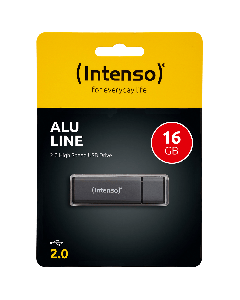 (Intenso) USB Flash drive 16GB Hi-Speed USB 2.0, ALU Line - USB2.0-16GB/Alu-a