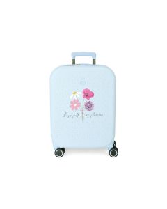 ENSO FULL OF FLOWERS dečiji kofer 55 cm - sky blue