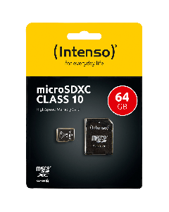 (Intenso) Micro SD Kartica 64GB Class 10 sa adapterom - SDXCmicro+ad-64GB/Class10