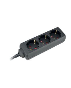 COMMEL Produžni kabl sa 3 utičnice H05VV-F 3G1,5, crna - C232-323