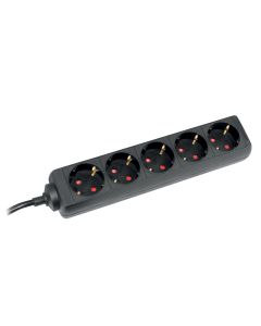 COMMEL Produžni kabl sa 5 utičnica H05VV-F 3G1,5, crna - C232-523