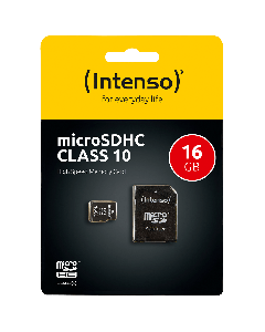 (Intenso) Micro SD Kartica 16GB Class 10 (SDHC & SDXC) sa adapterom - SDHCmicro+ad-16GB/Class10