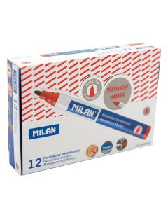 MILAN Marker crveni permanent okrugli vrh milan 16429123 - 2363-1-1