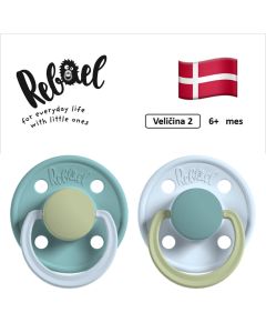 REBAEL cucle za bebe, 6+ mes, 2 kom, Morska pena i Plava, RBL23692693