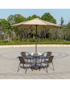 LEMON PLANET Zglobni suncobran 270cm Vasto, kapućino - 24-SA0111K