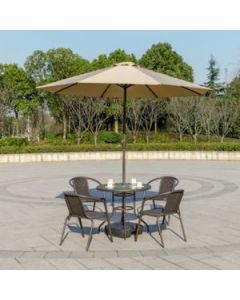 LEMON PLANET Suncobran sa podesivom visinom 270cm Roma, kapućino - 24-SA0116K