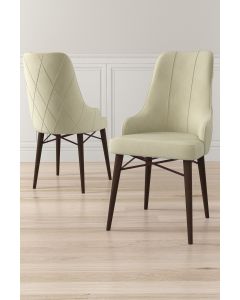 HANAH HOME Set trpezarijskih stolica Neta 2/1, krem/braon