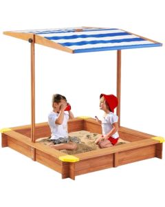 KINDER HOME Dečiji pesčanik KINDER HOME, podesivi i vodootporni poklopac za senku protiv UV zračenja - 2410
