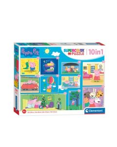 CLEMENTONI Puzzle Pepa Prase 10 u 1 - 241198