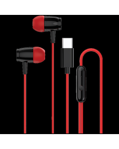 CANYON Slušalice za telefon SEP-5 TYPE-C, crvena
