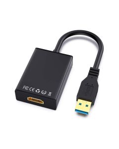 E-GREEN Adapter USB 3.0-HDMI, crna - 241287