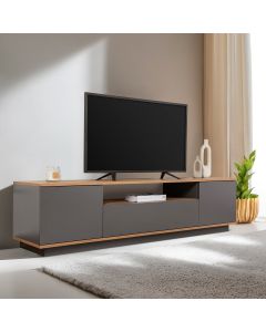 HANAH HOME TV komoda Veramont, braon/antarcit