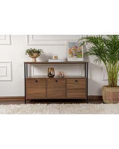 NORDURE Komoda Solace, braon/crna