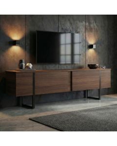 NORDURE TV komoda Onera, braon/crna