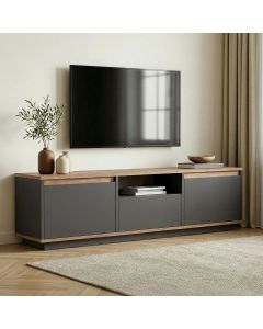 NORDURE TV komoda Sentinel, antracit/braon