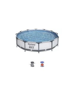 BESTWAY Okrugli bazen sa metalnim okvirom i filter pumpom 366x76cm Steel Pro MAX - 2441
