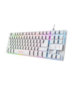 TRUST Tastatura GXT833 THADO žična RGB gaming bela - 24737-1