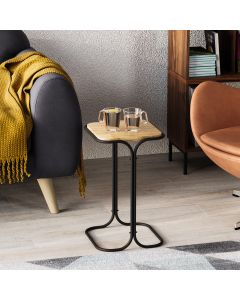 HANAH HOME Konzolni sto Shb-001-A, svetlobraon/crna