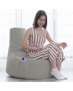 ATELIER DEL SOFA Baštenski lazy bag Eva sport, siva - 248FRN1113