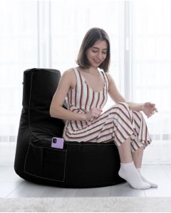 ATELIER DEL SOFA Baštenski lazy bag Eva sport, crna - 248FRN1115