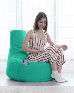 ATELIER DEL SOFA Baštenski lazy bag Eva Sport, tirkizna