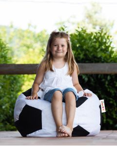ATELIER DEL SOFA Baštenski lazy bag za decu Football kids - crna/bela - 248FRN1136