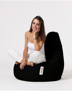 ATELIER DEL SOFA Baštenski lazy bag  Drop L, crna
