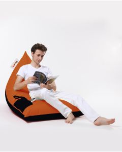 ATELIER DEL SOFA Baštenski lazy bag  Pyramid big bed, narandžasta/crna