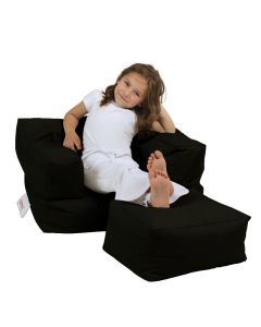 ATELIER DEL SOFA Baštenski lazy bag za decu 3u1 Kids, crna