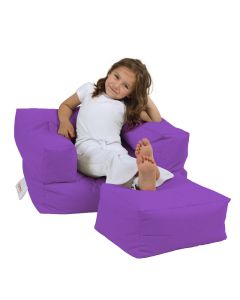 ATELIER DEL SOFA Baštenski lazy bag za decu 3u1 Kids, ljubičasta