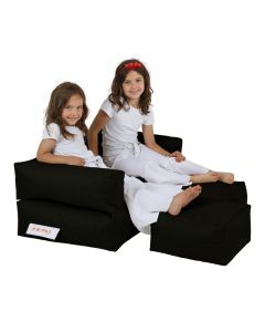 ATELIER DEL SOFA Baštenski lazy bag za decu 3u1 Kids double seat, crna - 248FRN1225
