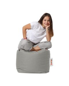 ATELIER DEL SOFA Baštenski lazy bag - tabure Square, siva