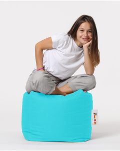 ATELIER DEL SOFA Baštenski lazy bag - tabure Square, tirkizna