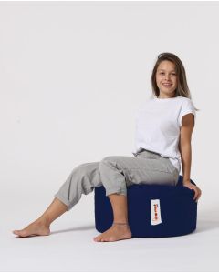 ATELIER DEL SOFA Baštenski lazy bag - tabure Round, tamnoplava - 248FRN1313