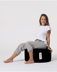 ATELIER DEL SOFA Baštenski lazy bag - tabure Round, crna - 248FRN1318