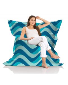 ATELIER DEL SOFA Baštenski lazy bag - jastuk Giant Delmare, plava