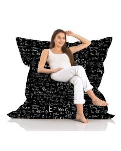 ATELIER DEL SOFA Baštenski lazy bag - jastuk Giant EMC2, crna