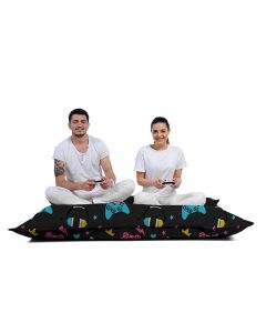 ATELIER DEL SOFA Baštenski lazy bag - jastuk Giant Game console, crna