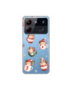 Maska za ZTE Blade A54 Ho Ho Ho Silikonska Print