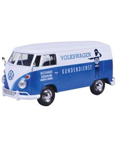 MOTOR MAX Metalni model kombija 1:24 Volkswagen Type 2 Customer service blue - 25-79573