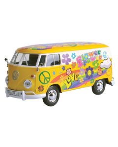 MOTOR MAX Metalni model kombija 1:24 Volkswagen Type 2 Flower power Hippie - 25-79575