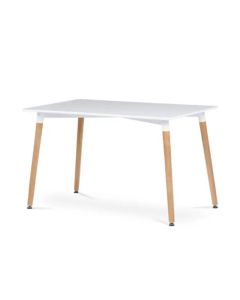 LEMON PLANET Pravougaoni trpezarijski sto 120x80cm, bela