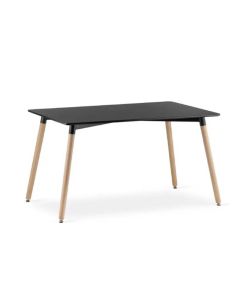 LEMON PLANET Pravougaoni trpezarijski sto 120x80cm, crna