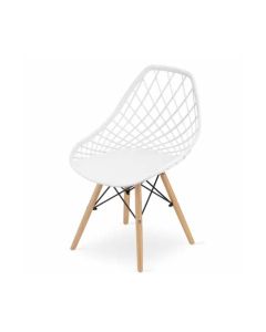 SKANDI Trpezarijska stolica, bela