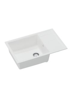 SANDONNA Granitna sudopera sa oceđivačem 78x50cm Ewelina, bela - 2502-1