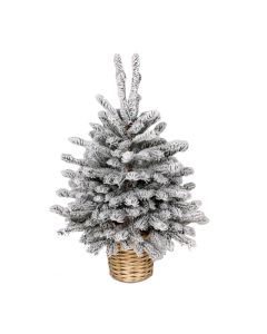 LEMON PLANET Novogodišnja snežna jelka u saksiji 60cm, bela - 250308
