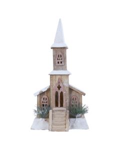 ENA Novogodišnja figura Svetleća kućica 22 x 42 cm 25060 - 25060