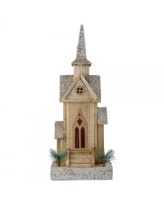 ENA Novogodišnja figura Svetleća kućica 20 x 48 cm 25061 - 25061